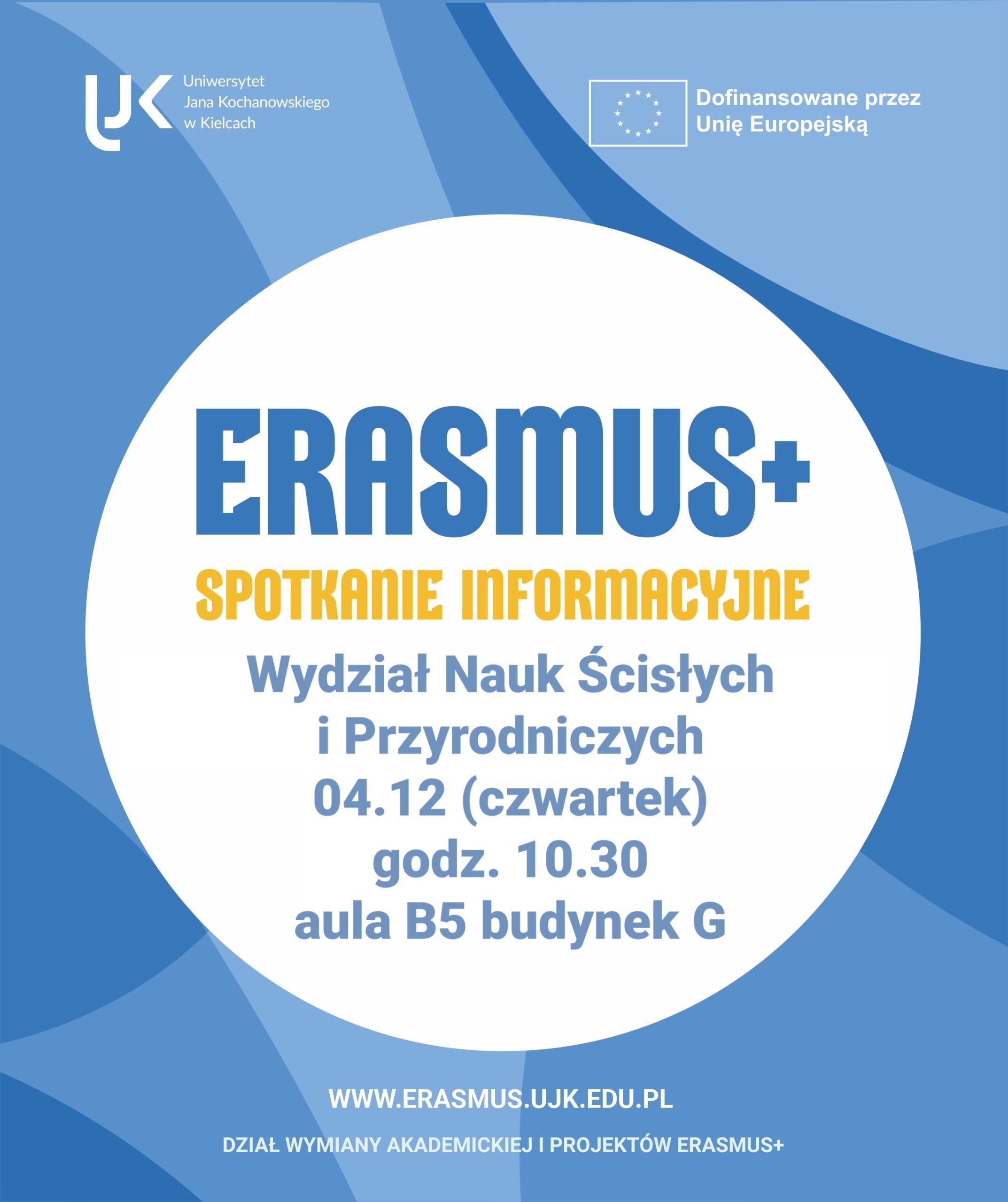 Spotkanie informacyjne Erasmus+ 🌍✈️