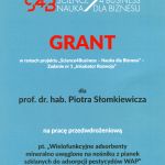 Grant dla zespołu z Instytutu Chemii UJK w ramach „Science4Business – Nauka dla Biznesu”