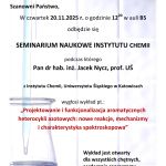 Wykład Pana dr hab. inż. Jacka Nycza, prof. UŚ